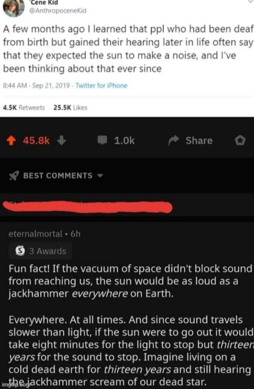 I mean, we'd probably get used to it in that universe | made w/ Imgflip meme maker