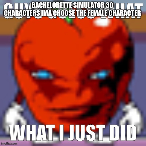 BACHELORETTE SIMULATOR 30  CHARACTERS IMA CHOOSE THE FEMALE CHARACTER | made w/ Imgflip meme maker