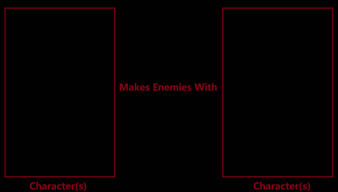 What if this character was enemies with this character Blank Meme Template