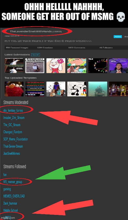 OHHH HELLLLL NAHHHH, SOMEONE GET HER OUT OF MSMG 💀 | made w/ Imgflip meme maker