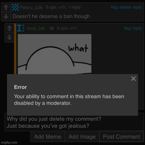 Mate mod abused over me for not being on her side ☠️ | made w/ Imgflip meme maker