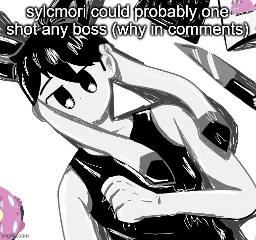 i know this is going to piss y'all off, "YoUr Oc cAnT bEaT tHe CoLleTor", maybe she can't, but i go by omori logic | sylcmori could probably one shot any boss (why in comments) | image tagged in omori sylceon drawn by potat | made w/ Imgflip meme maker