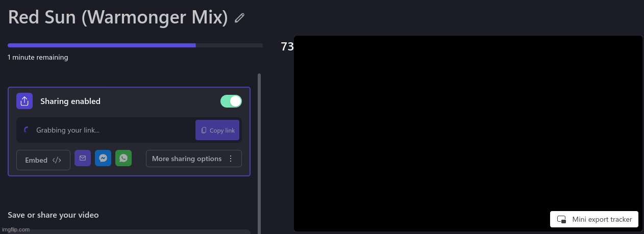 It's finally done. The volume issue is dealt with, i weant over the song 2-3 more times before exporting it, the red sun remix i | made w/ Imgflip meme maker