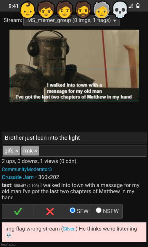 👶🧒🧑🧔🧓💀 | made w/ Imgflip meme maker