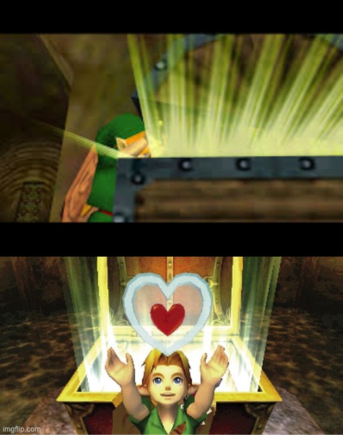 Link opening chest | image tagged in link opening chest | made w/ Imgflip meme maker