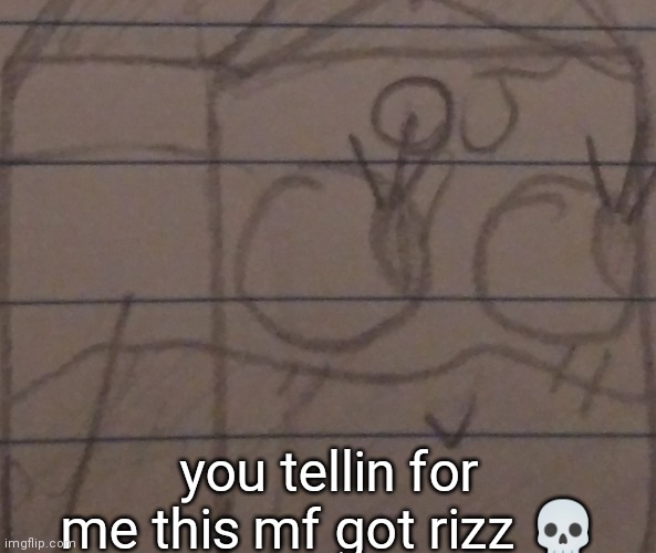 you tellin for me this mf got rizz 💀 | made w/ Imgflip meme maker