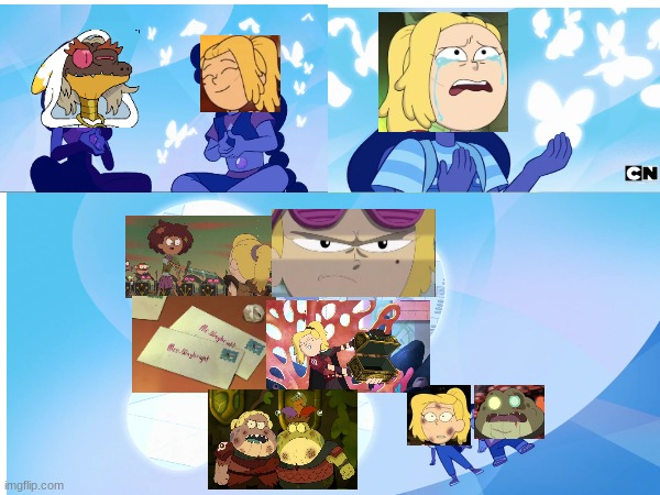 If we had another Sasha Redemption episode in Season 3A | image tagged in amphibia,steven universe,sasha waybright,valeriana,redemption | made w/ Imgflip meme maker