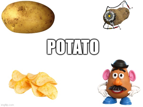 potato | POTATO | image tagged in potato | made w/ Imgflip meme maker