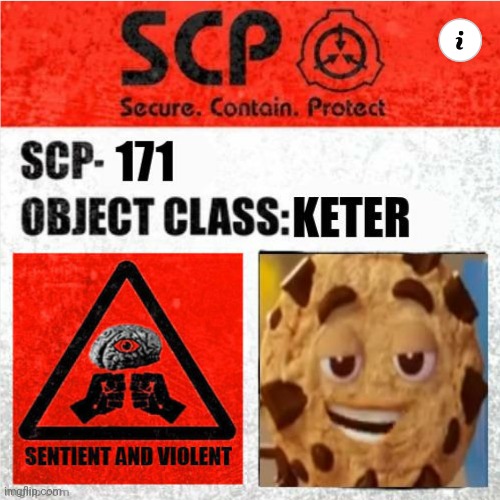 SCP 171-J | image tagged in scp label template keter | made w/ Imgflip meme maker