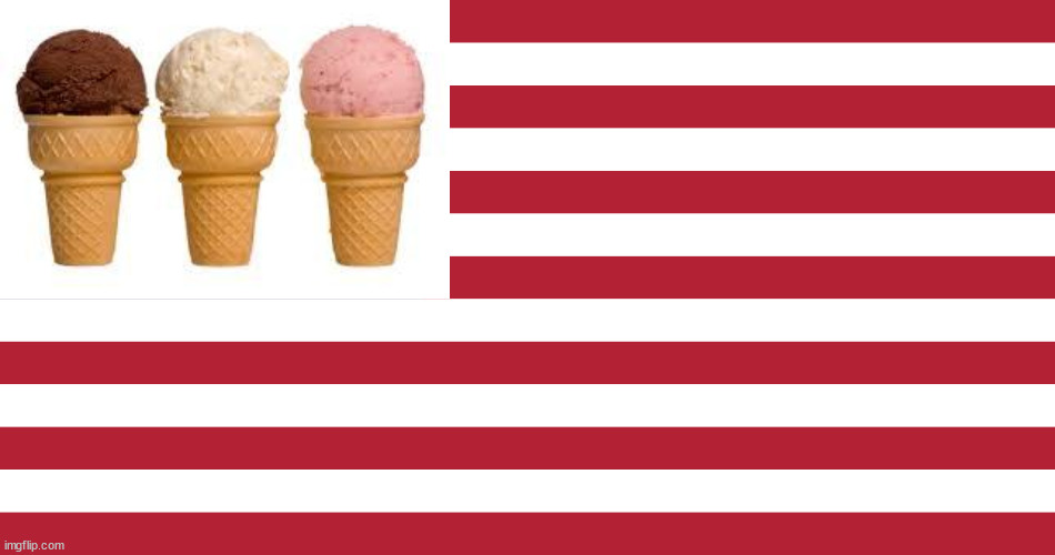 High Quality Joe Biden Ice Cream flag Blank Meme Template