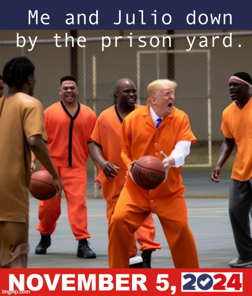 Me and Julio down by the prison yard meme | image tagged in me and julio down by the prison yard meme | made w/ Imgflip meme maker