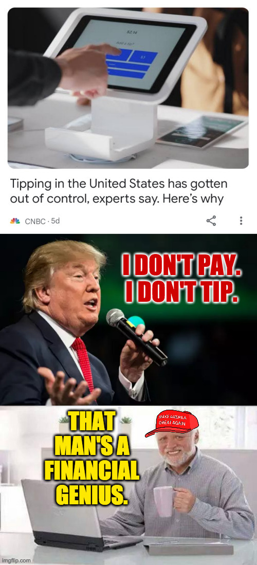 Why isn't he teaching at Wharton? | image tagged in memes,hide the pain harold,maga | made w/ Imgflip meme maker