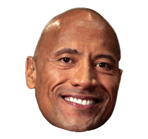 High Quality The Rock Face Blank Meme Template