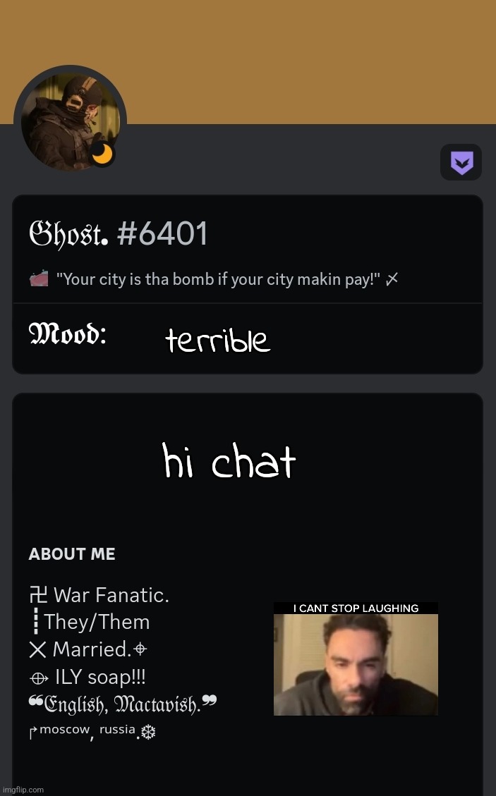 . | terrible; hi chat | made w/ Imgflip meme maker