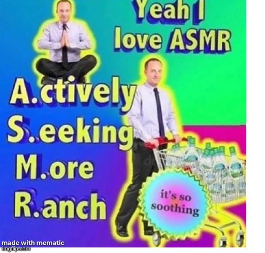 ASMR MAN | image tagged in funny,fun | made w/ Imgflip meme maker