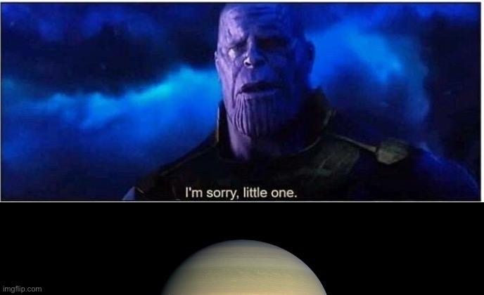 image tagged in thanos i'm sorry little one,bruh who tf are you lmaooo | made w/ Imgflip meme maker