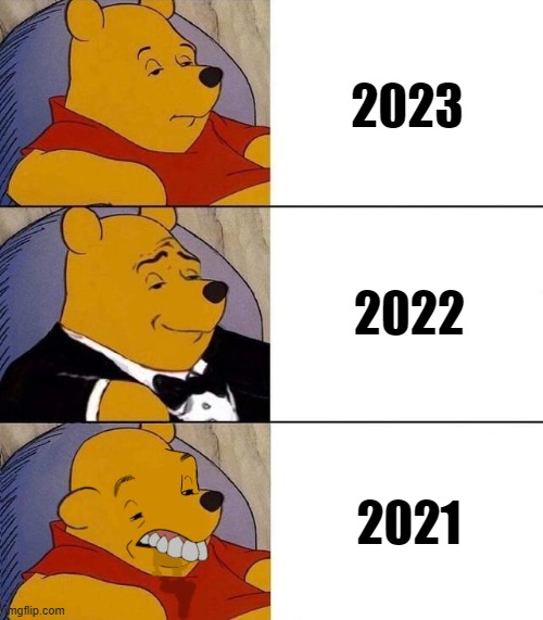 2021 and 2023 are mid | 2023; 2022; 2021 | image tagged in best better blurst,memes,2022,2021,2023 | made w/ Imgflip meme maker