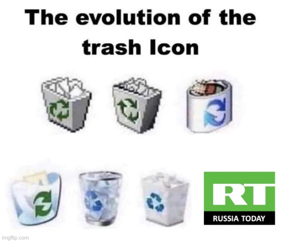 The evolution of the trash Icon | image tagged in funny | made w/ Imgflip meme maker