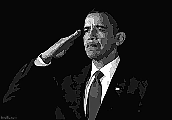 Posterized Monotone Barack Obama Salute | image tagged in posterized monotone barack obama salute | made w/ Imgflip meme maker