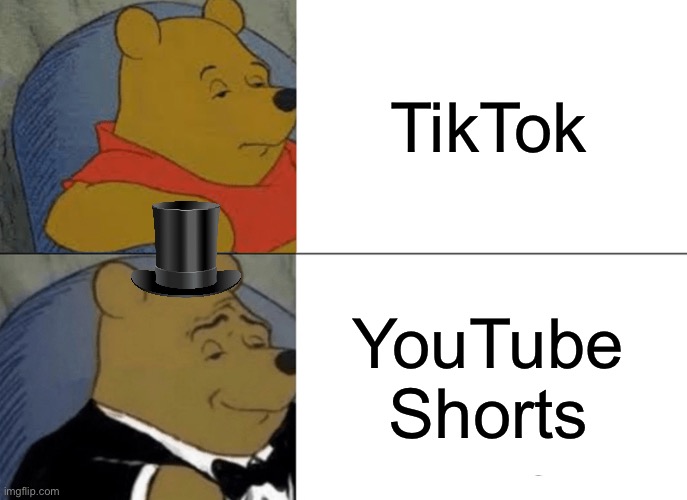 Tuxedo Winnie The Pooh Meme | TikTok; YouTube Shorts | image tagged in memes,tuxedo winnie the pooh | made w/ Imgflip meme maker