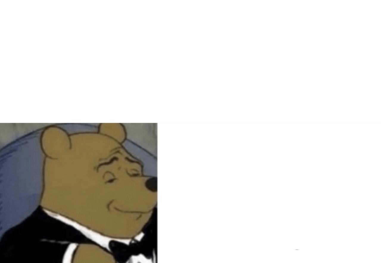 Tuxedo Winnie the Pooh Blank Meme Template