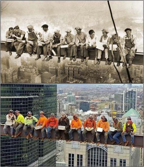 Iron Workers 1932 - 2011 | image tagged in iron workers,height | made w/ Imgflip meme maker