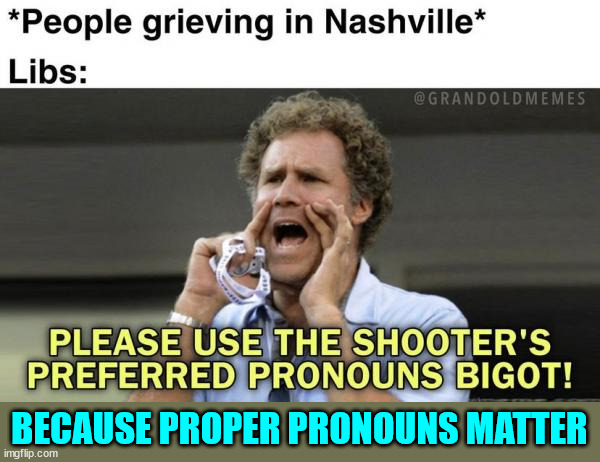 Proper pronouns matter | BECAUSE PROPER PRONOUNS MATTER | image tagged in triggered,liberals,pronouns | made w/ Imgflip meme maker