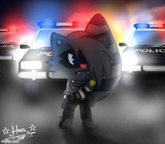 || HTF || Haru New Look Police !! (REPOST) | image tagged in haru,haruhtf,htf | made w/ Imgflip meme maker