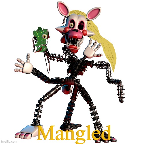 Mangled | image tagged in mangle,fnaf,disney | made w/ Imgflip meme maker