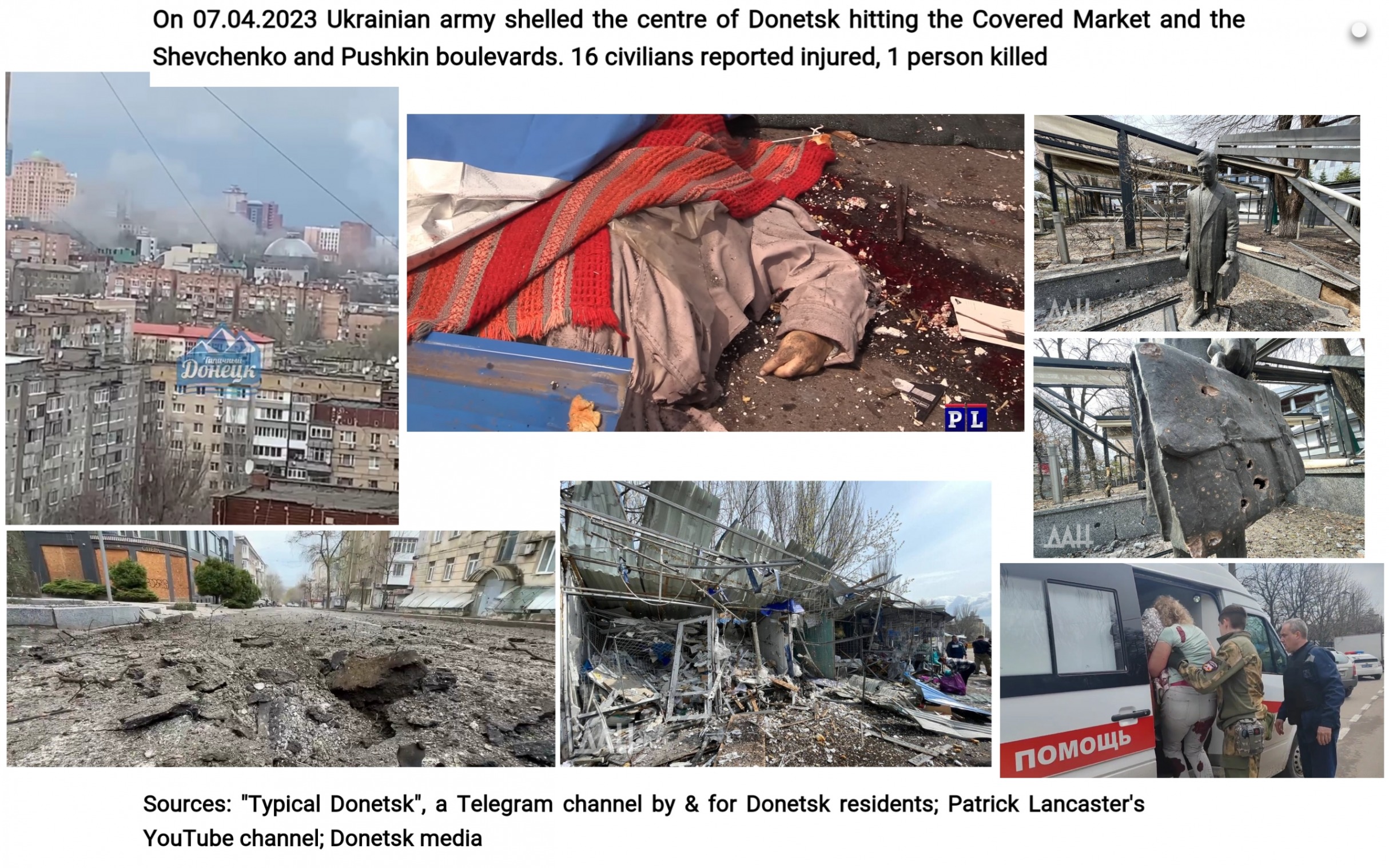 Donetsk Shellings 2023 Blank Meme Template