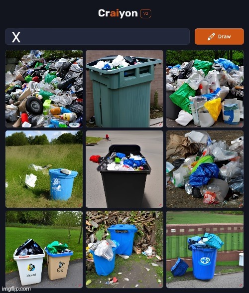 ai generates trash | X | image tagged in ai generates trash | made w/ Imgflip meme maker
