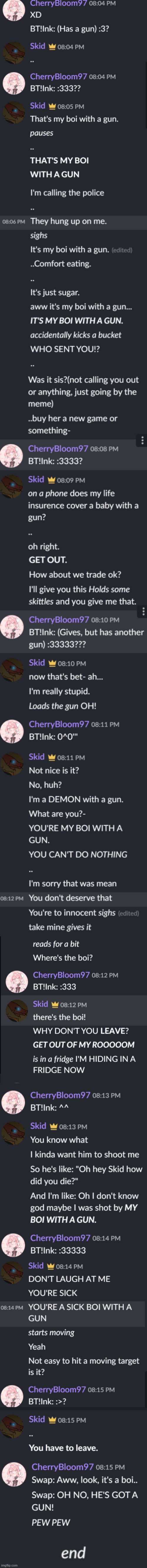 "Boi with a Gun" | made w/ Imgflip meme maker