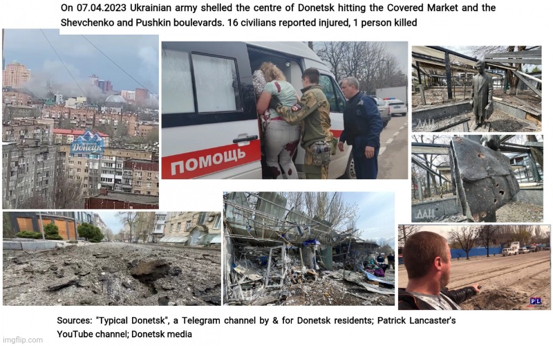 Donetsk Shellings 2023 | image tagged in donetsk shellings 2023,donetsk,ukraine,nato,civilians | made w/ Imgflip meme maker