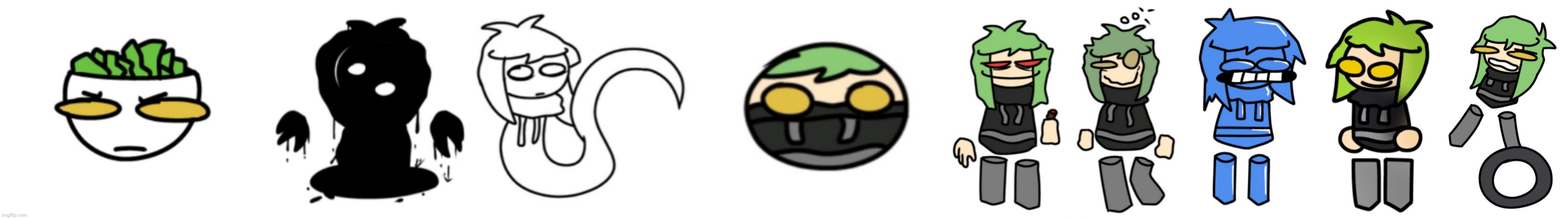 every Salad Struggles transformation as of now. which one looks the best? | made w/ Imgflip meme maker