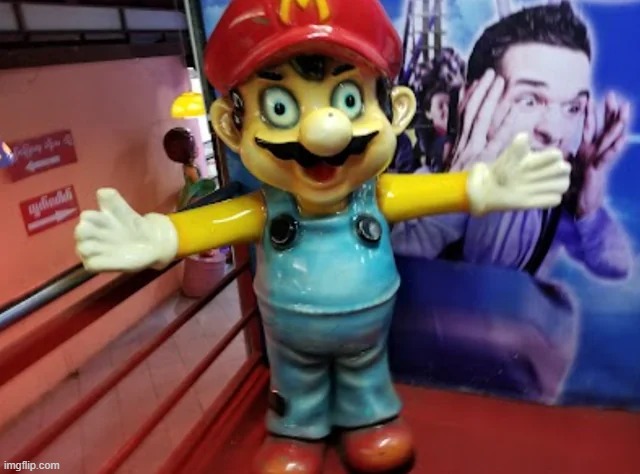 Mario you alright? | image tagged in off brand,memes,funny | made w/ Imgflip meme maker