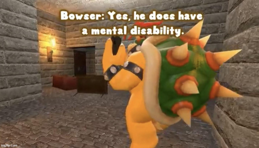 Yes, he does have a mental disability. | image tagged in yes he does have a mental disability | made w/ Imgflip meme maker