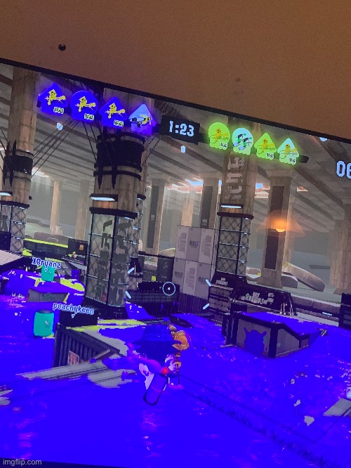 Had a game with six areospray something. Booyah hek was unleashed | image tagged in splatoon | made w/ Imgflip meme maker