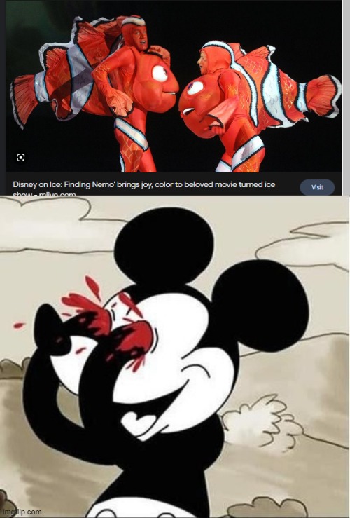 nemo | image tagged in mickey mouse eyes,memes | made w/ Imgflip meme maker
