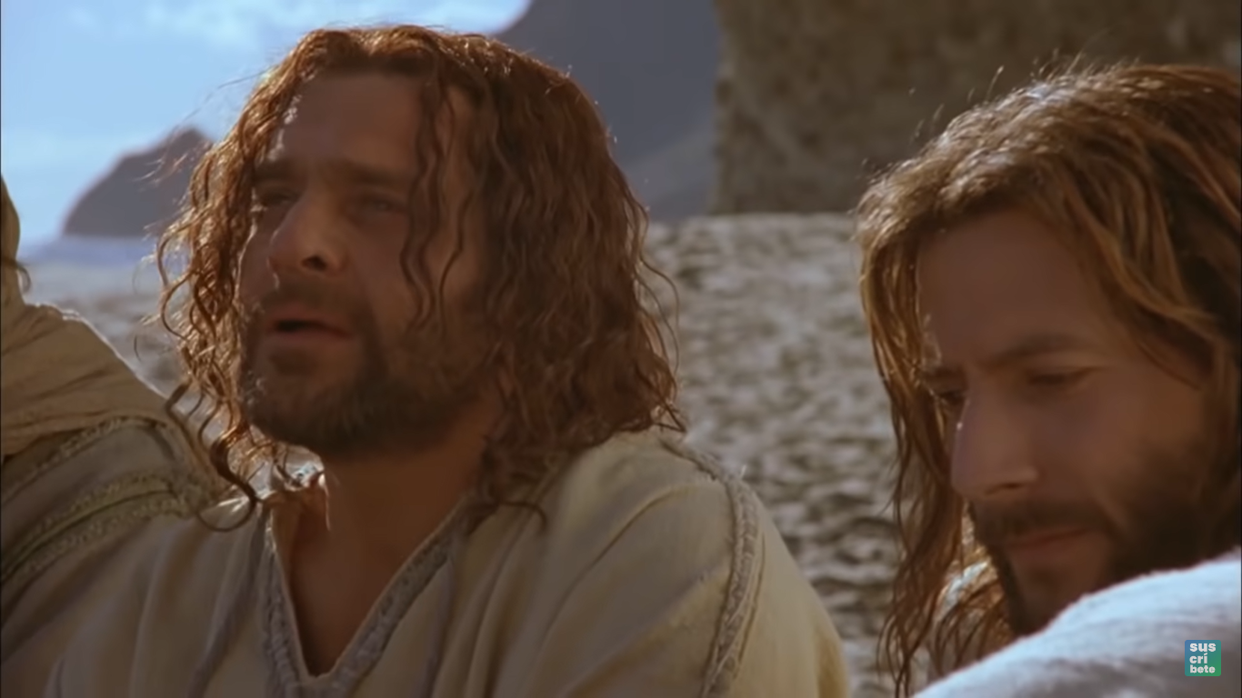 jesus y pedro Blank Meme Template