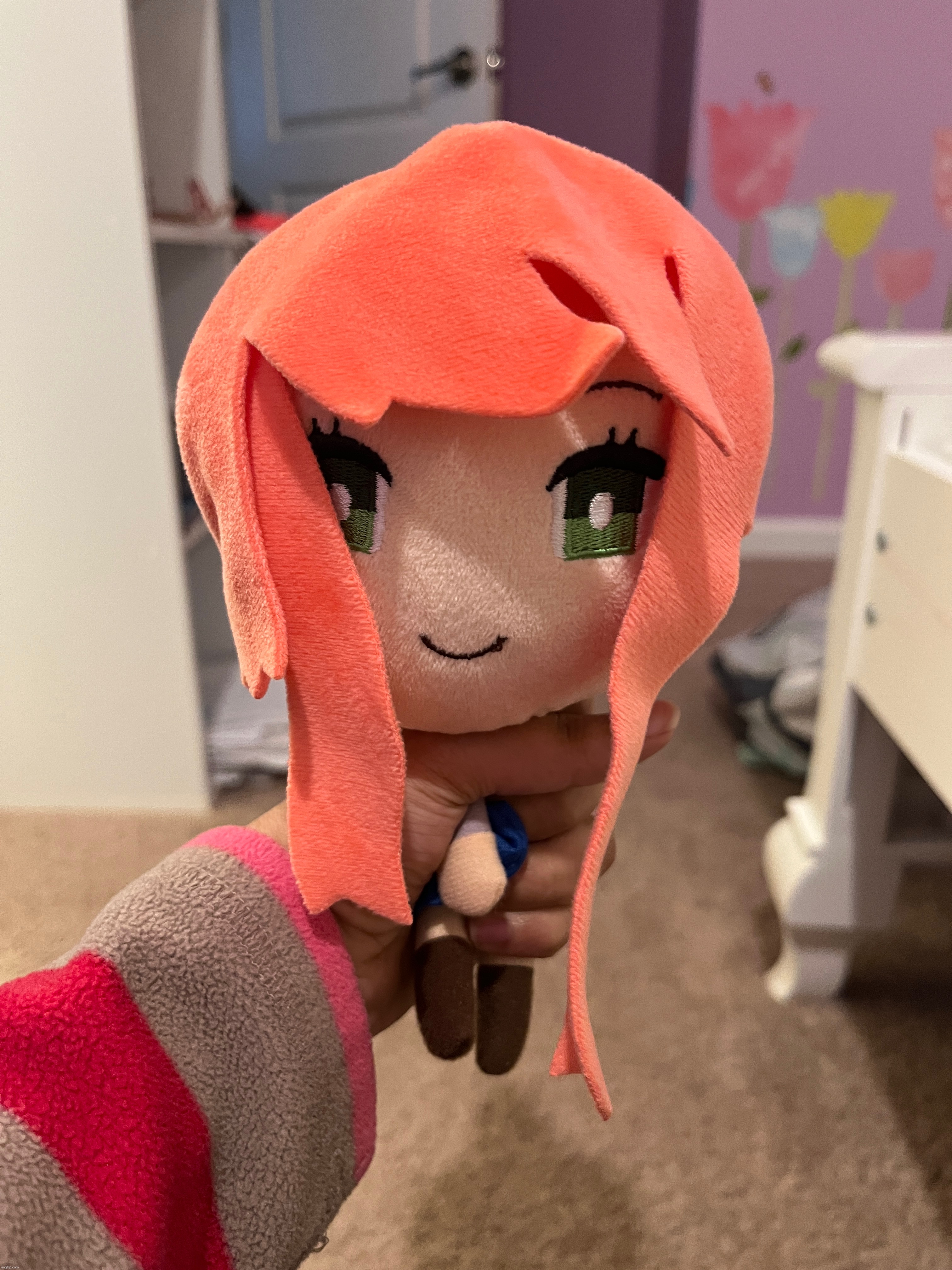 @potat this is day 4.5 so I don’t actually plan on throwing Monika at the wall until another time | made w/ Imgflip meme maker
