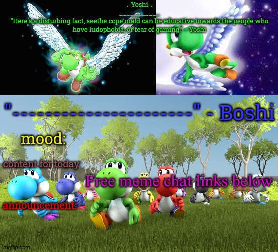 Only 5 btw | Free meme chat links below | image tagged in yoshi_official announcement temp v21 | made w/ Imgflip meme maker