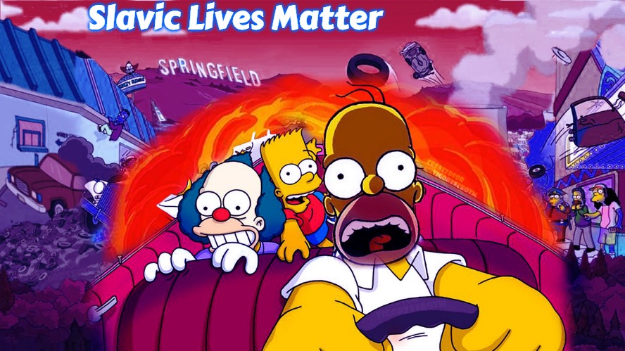 Slavic Simpsons: Road Rage | Slavic Lives Matter | image tagged in slavic simpsons road rage,slavic | made w/ Imgflip meme maker