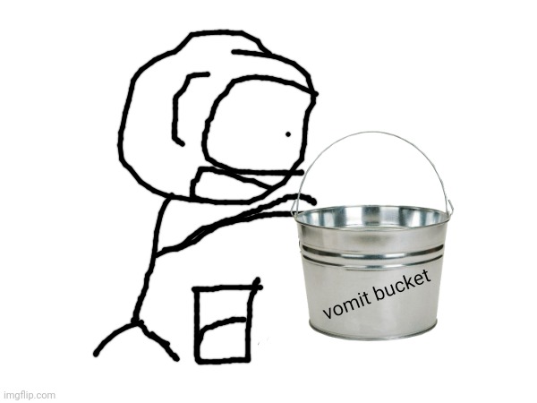 Imgflip Jackass Stunts: The Gross Drink | vomit bucket | image tagged in jackass,mtv | made w/ Imgflip meme maker