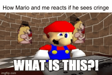 How Mario reacts - Imgflip
