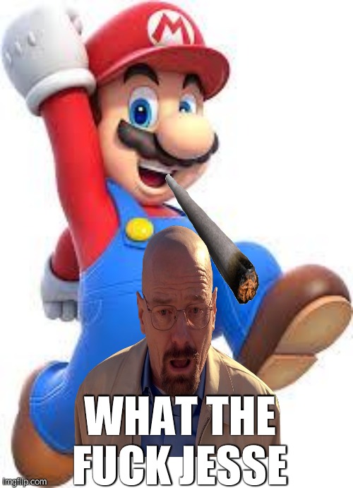 mario | WHAT THE FUCK JESSE | image tagged in mario | made w/ Imgflip meme maker