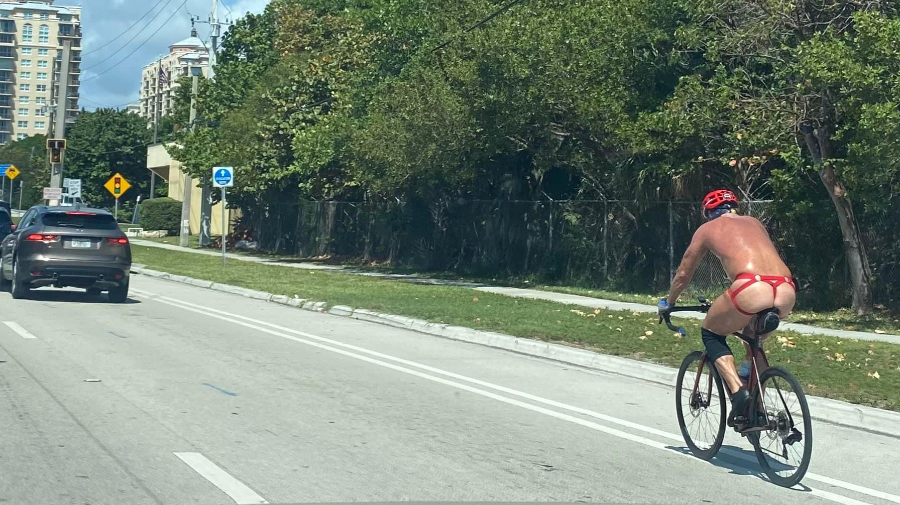 Florida bike rider Blank Meme Template