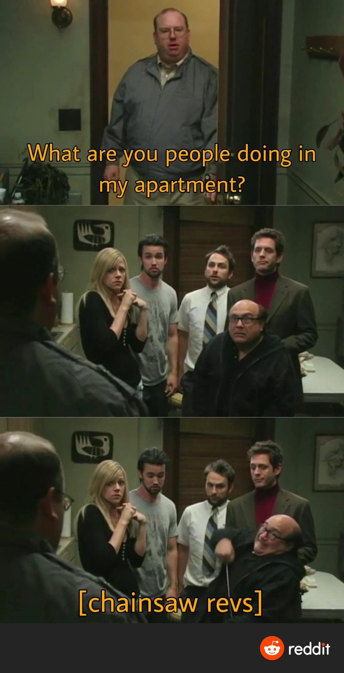 High Quality What are you doing in my apartment Blank Meme Template