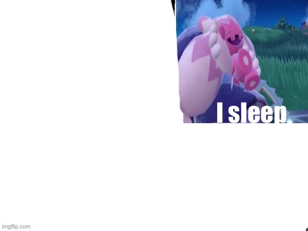 Sleeping tinkaton | image tagged in sleeping tinkaton | made w/ Imgflip meme maker