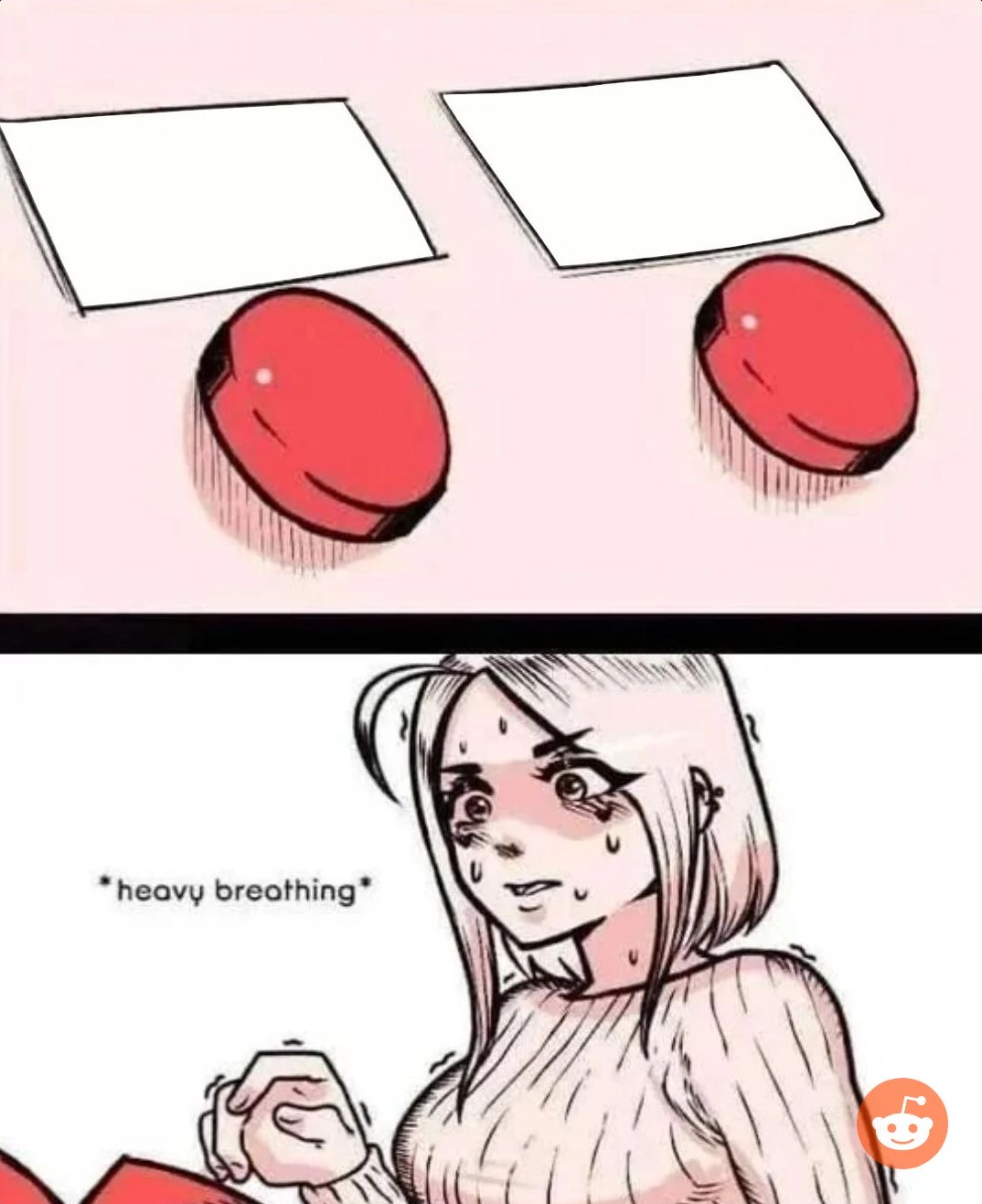 anime girl two buttons Blank Meme Template