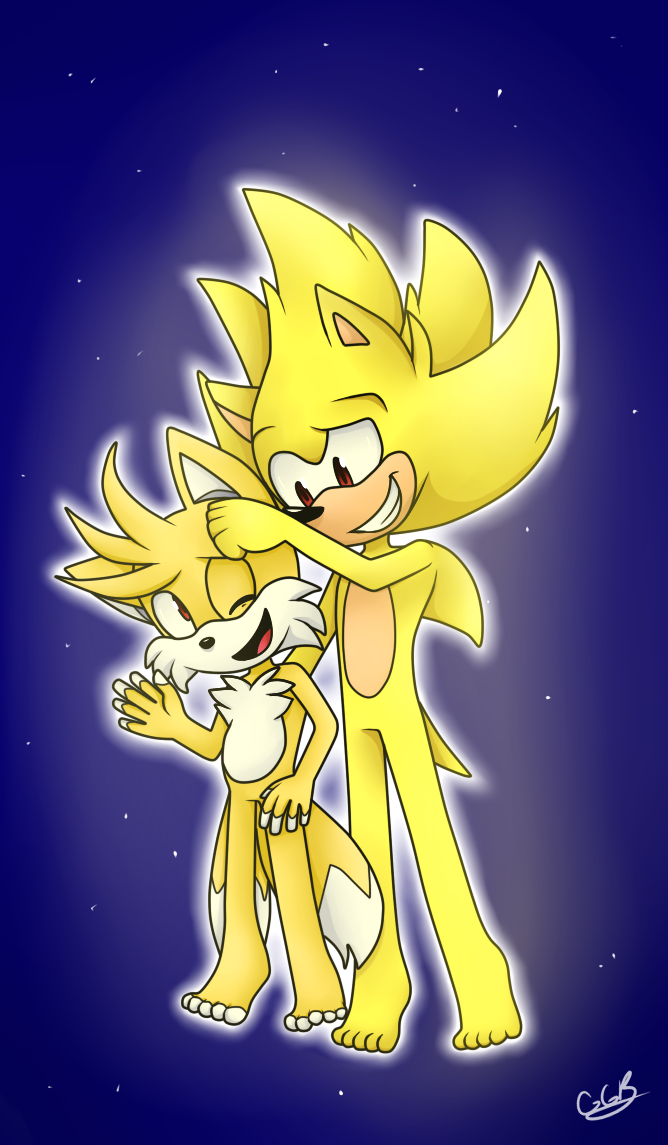 High Quality [COMMISSION] Boom Super Sonic and Tails- Noogie Blank Meme Template